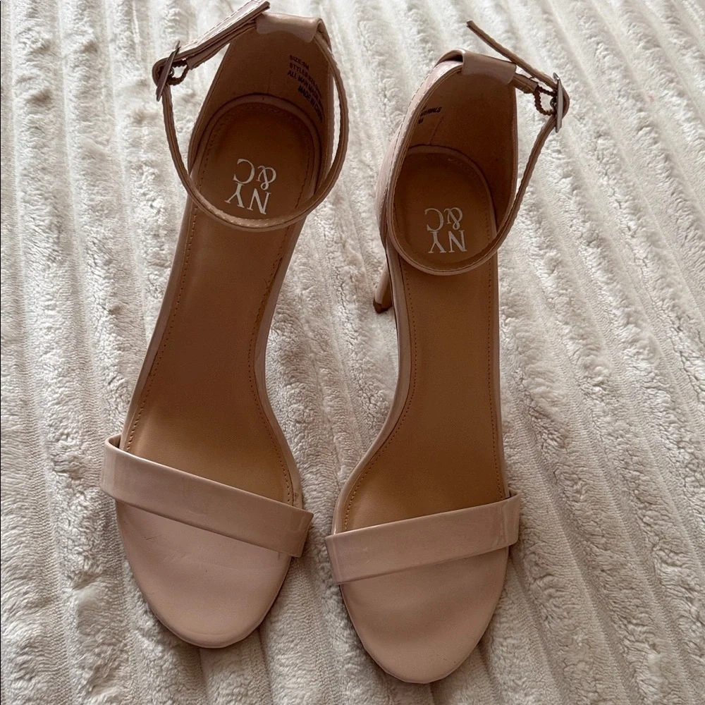 New York & Company Women's Beige Heeled Sandals - Picture 2 of 5